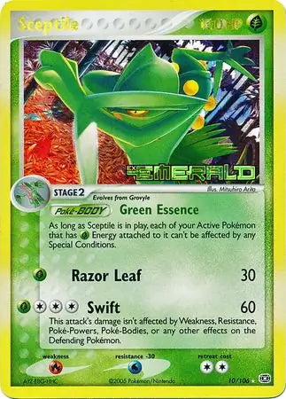 EX Emerald Sceptile #10/106 reverse holo